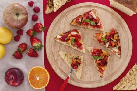 Bruschetta de frutas