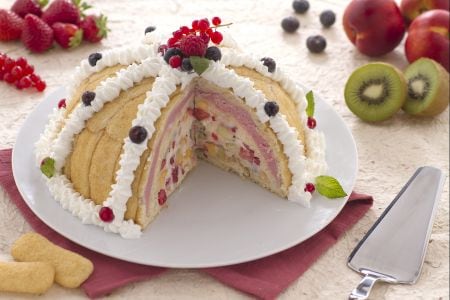 Zuccotto Pavesini tuttifrutti