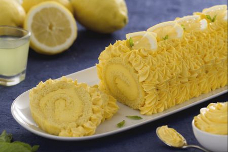 Rollo con crema de limoncello