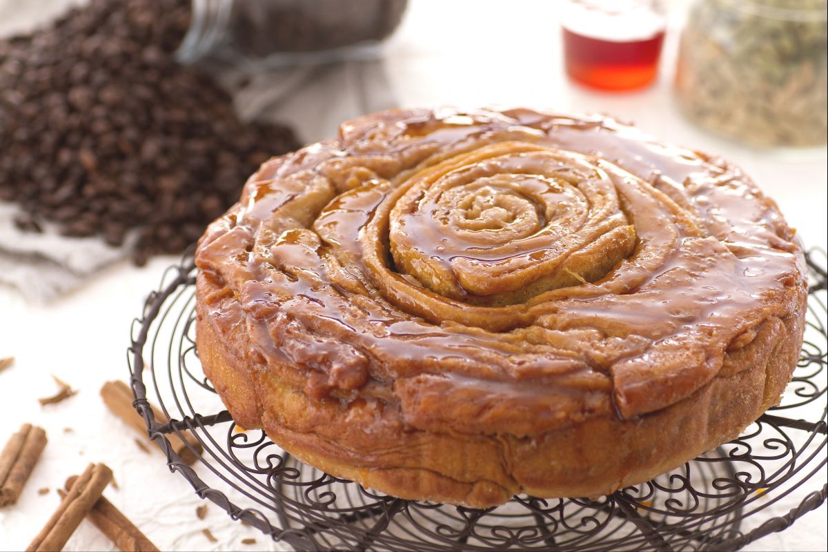 Tarta espiral de café
