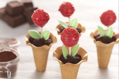Cake pops roselline