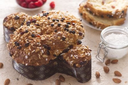 Colomba rápida con frutos rojos