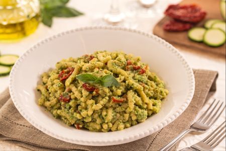Passatelli con pesto de calabacín