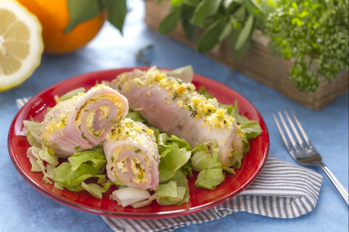 Rollitos de lomo al limón