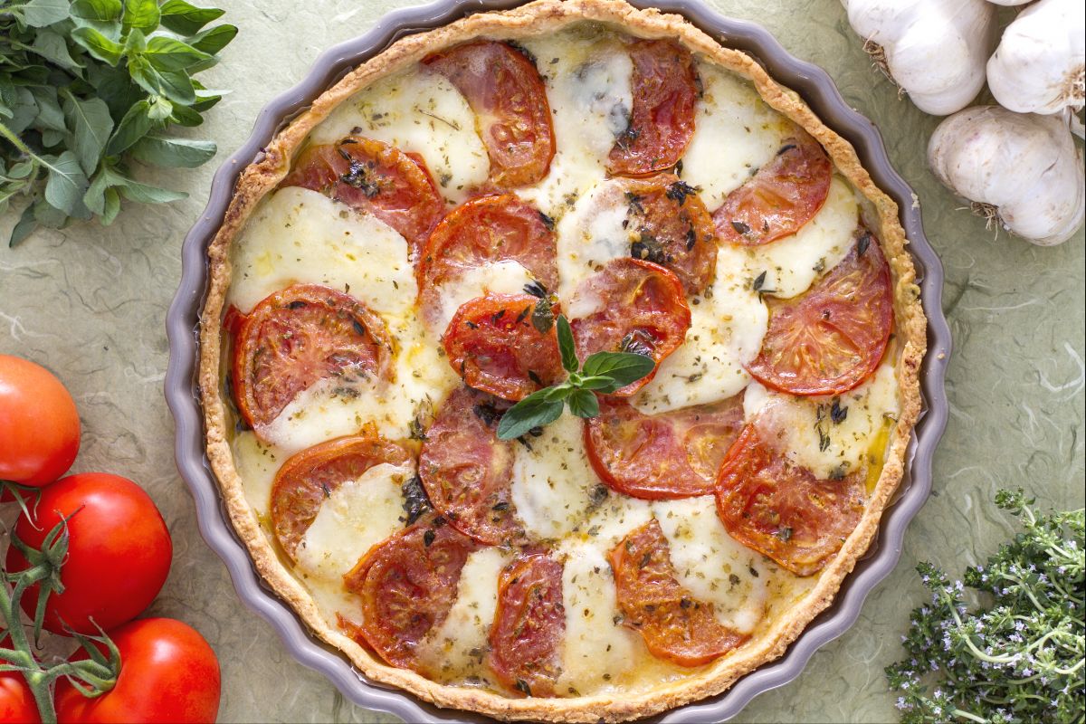 Tarta de tomates caramelizados