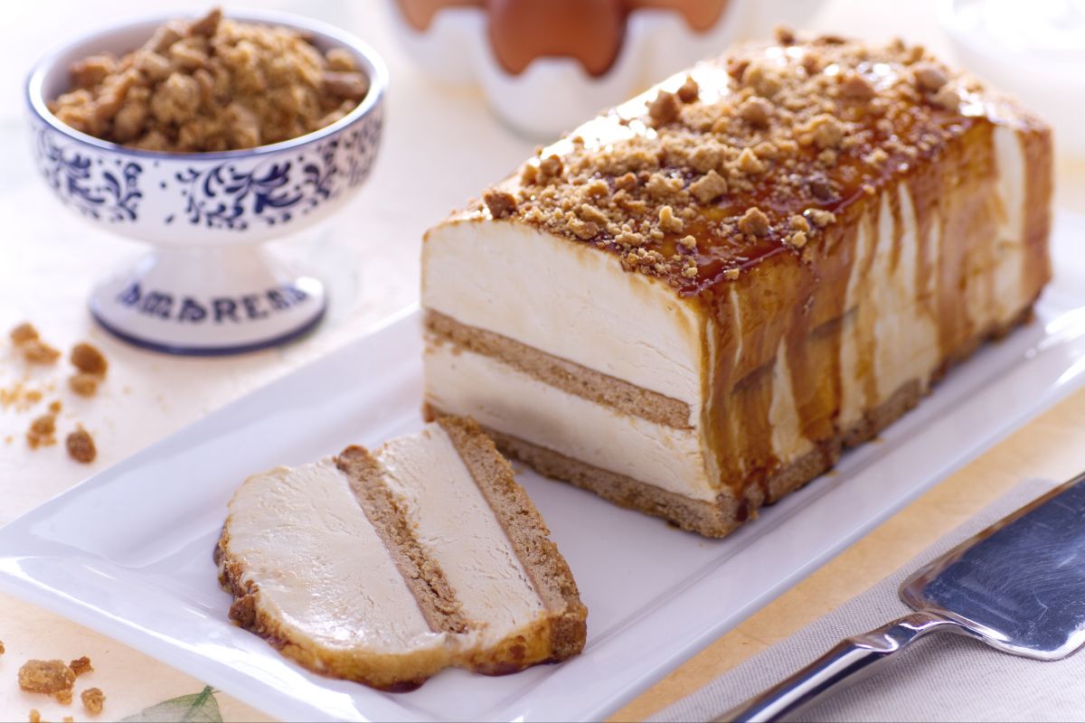 Semifrío de caramelo salado