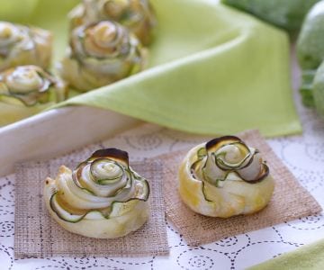 Rollitos de calabacín en hojaldre