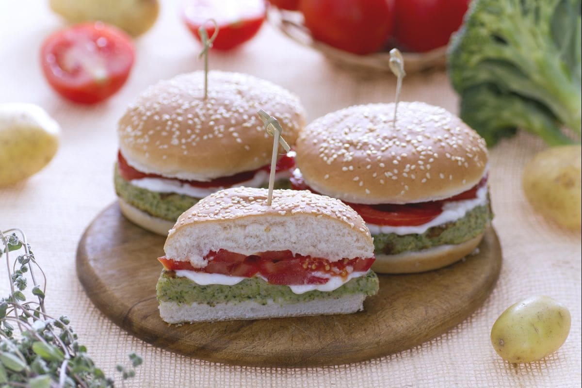 Hamburguesa de brócoli