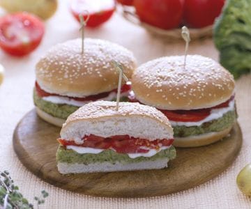 Hamburguesa de brócoli