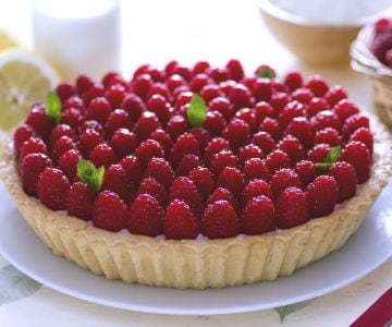 Tarta de frambuesas