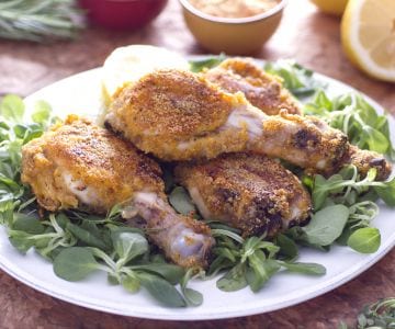 Muslos de pollo crujientes