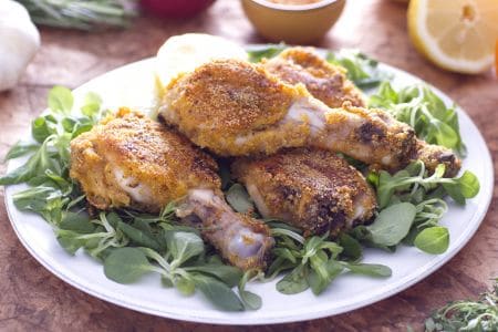 Muslos de pollo crujientes