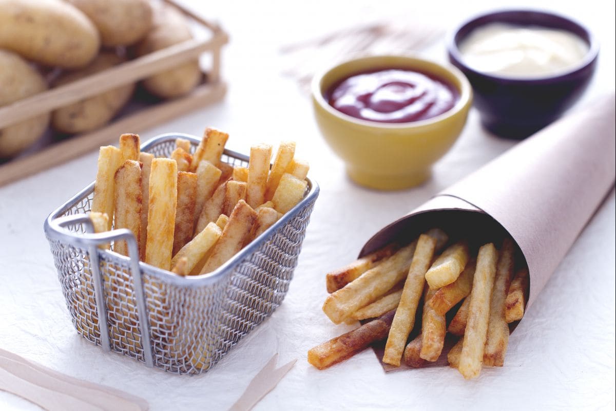 Patatas fritas a la belga