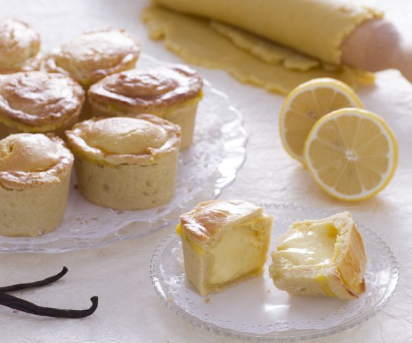 Pasticciotti de ricotta y crema de limón