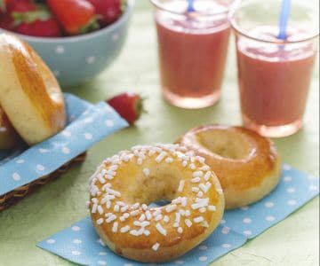 Rosquillas al horno con batido