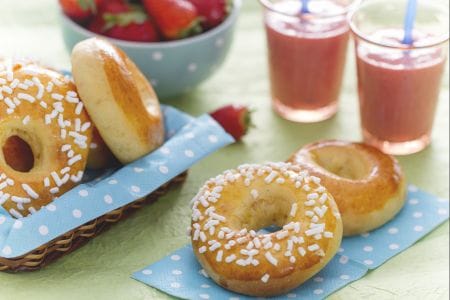 Rosquillas al horno con batido