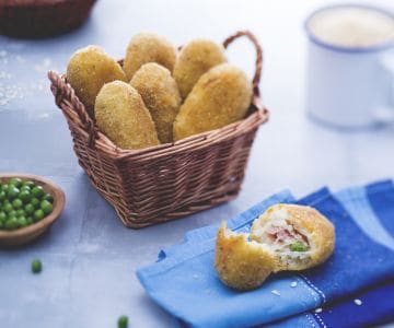 Croquetas de arroz al horno