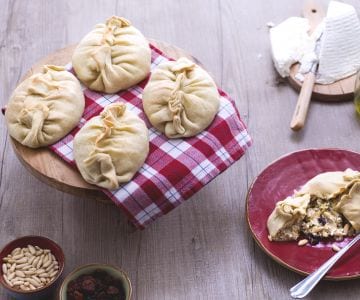 Paquetitos de ricotta y escarola