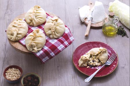 Paquetitos de ricotta y escarola