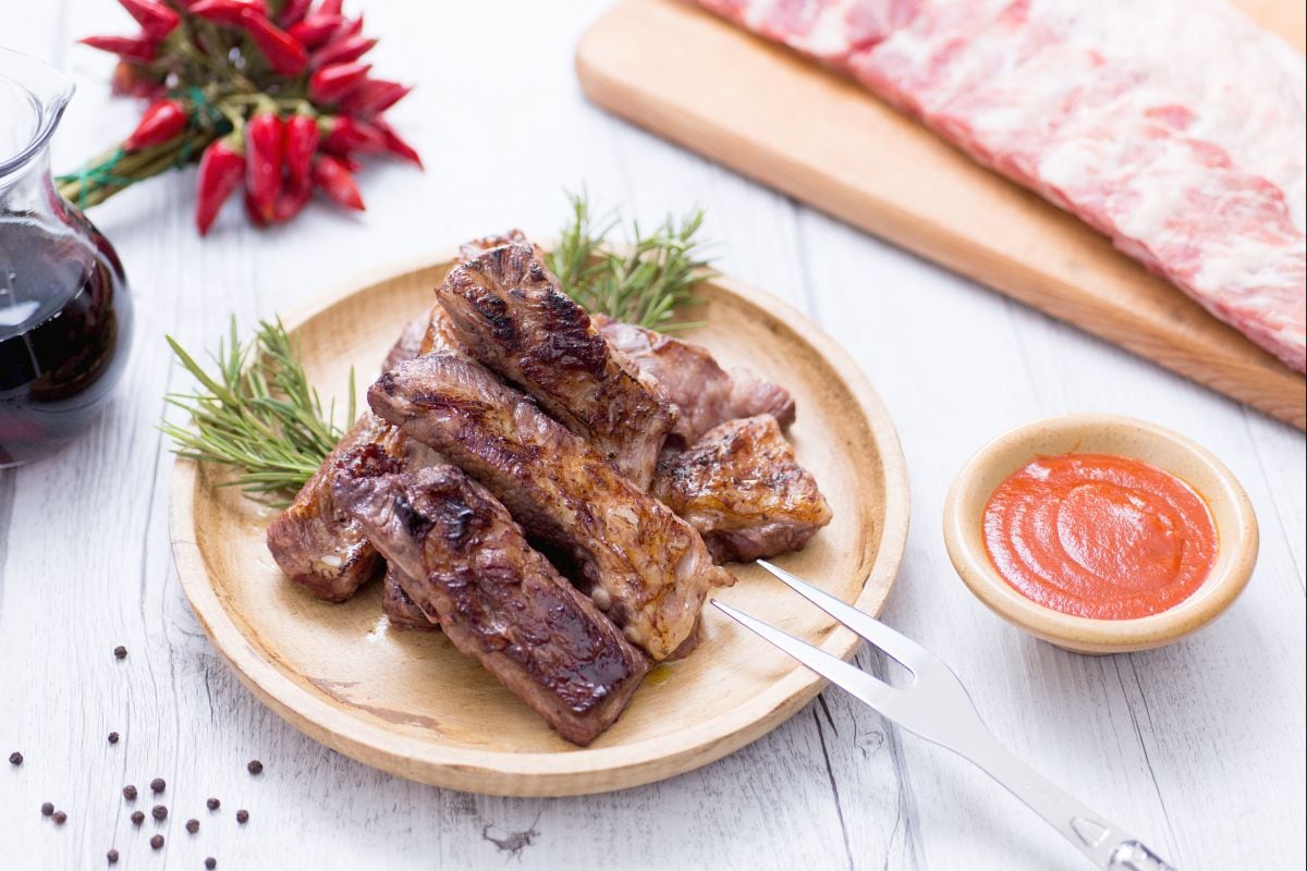 Costillas a la parrilla