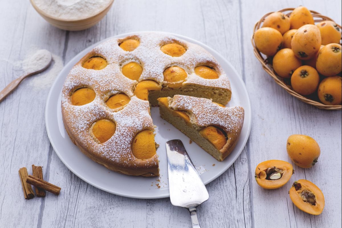 Tarta de nísperos