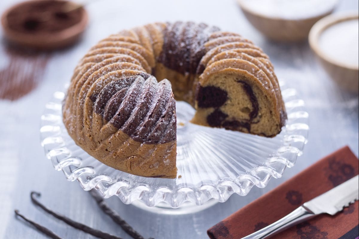 Rosca marmoleada sin gluten