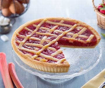 Tarta de ruibarbo