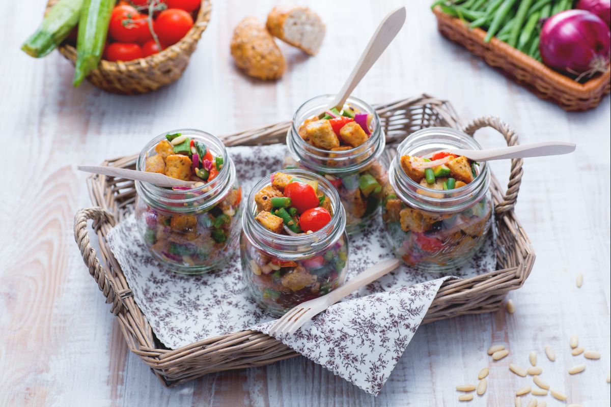 Panzanella crujiente