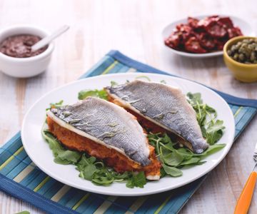 Sándwich de dorada a la siciliana