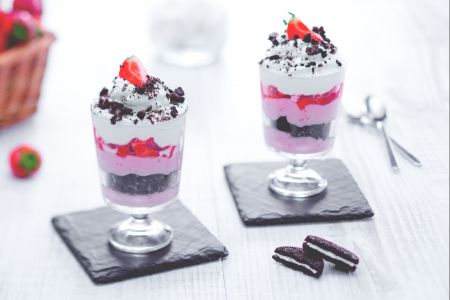 Trifle fresas y chocolate