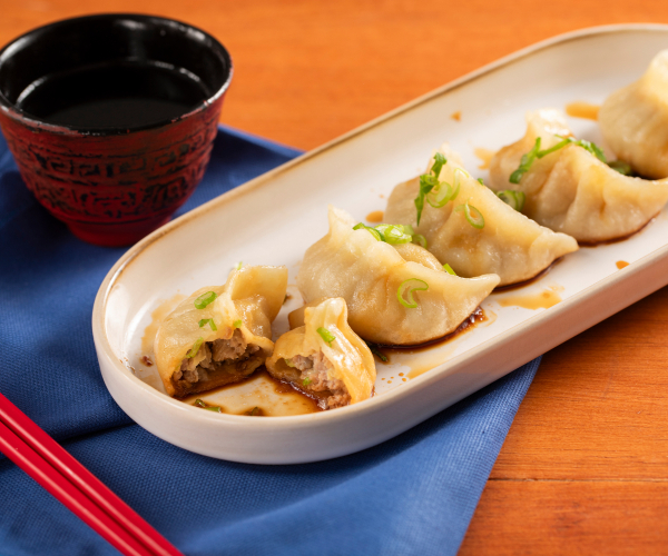 Raviolis de carne japoneses
