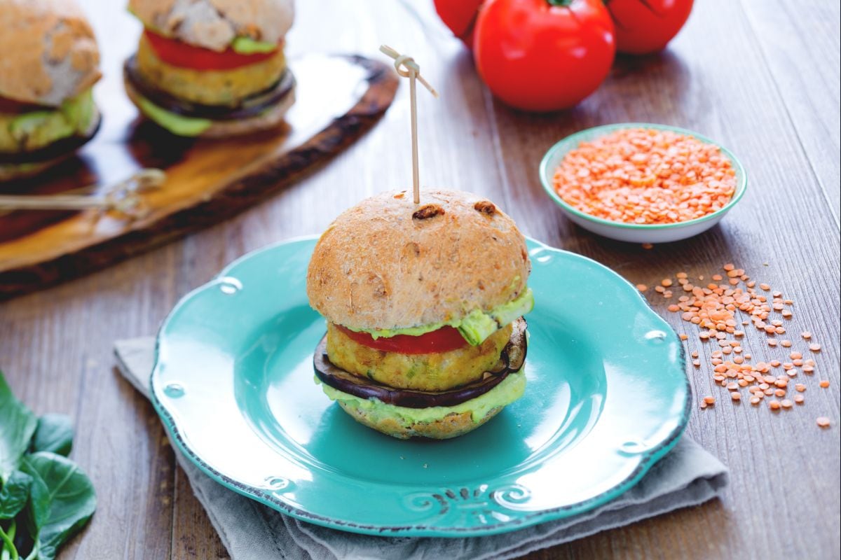 Hamburguesa de lentejas