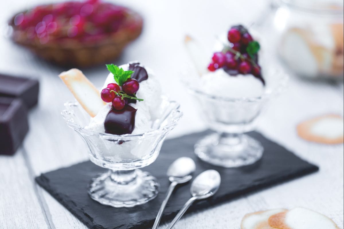 Helado flor de arroz
