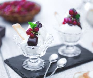 Helado flor de arroz