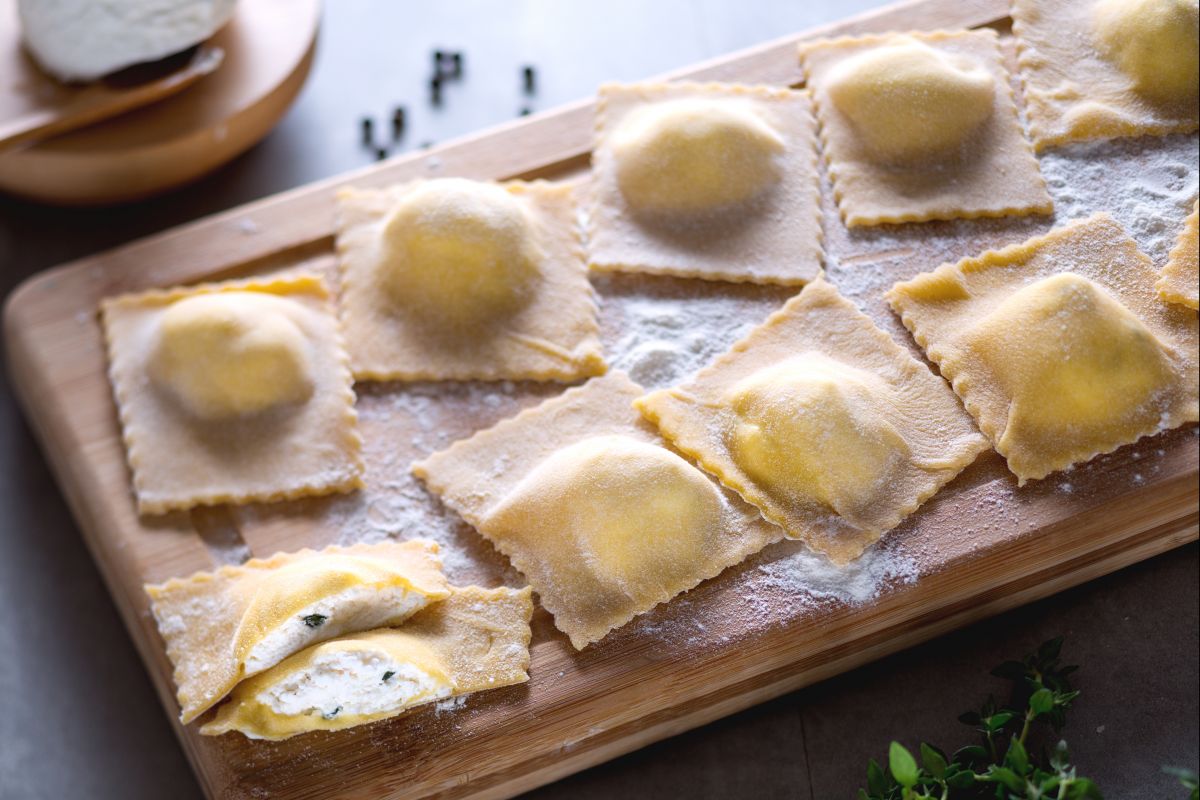 Ravioli de ricotta