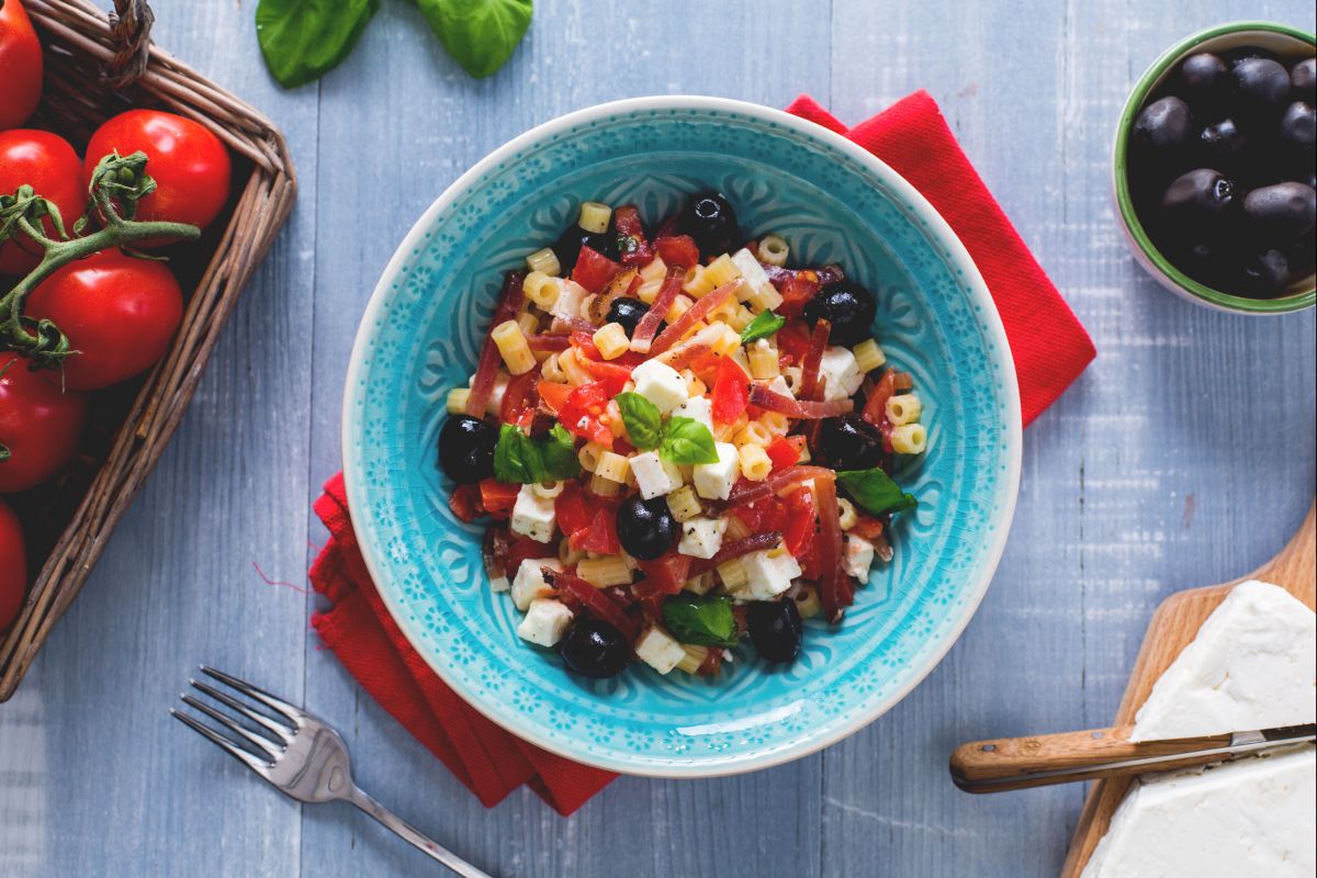 Ensalada de pasta sin gluten