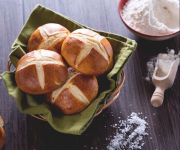 Bollos de pretzel