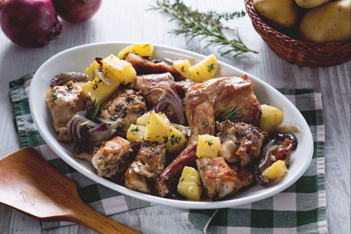 Conejo al horno