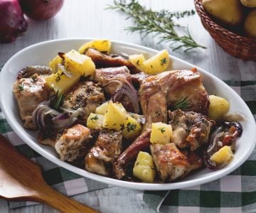 Conejo al horno