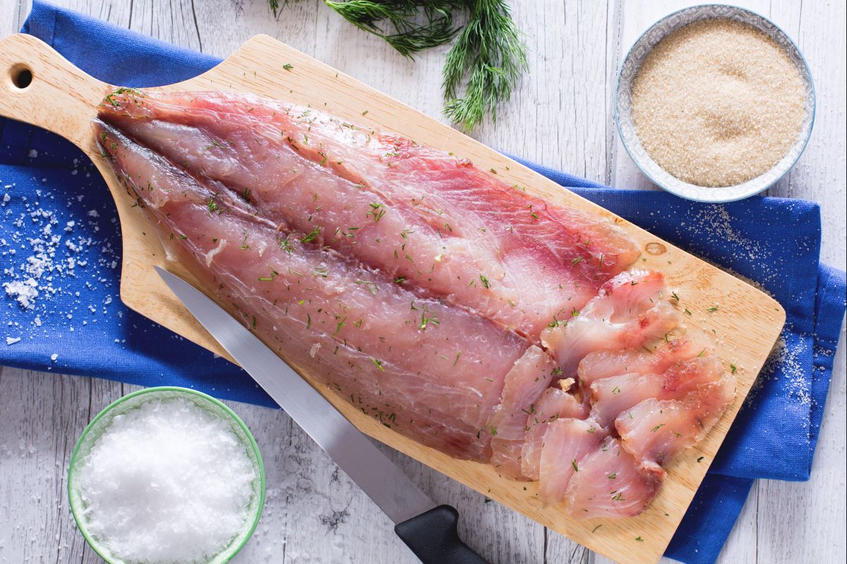 Gravlax de seriola