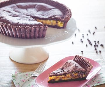 Pizza dulce de cacao