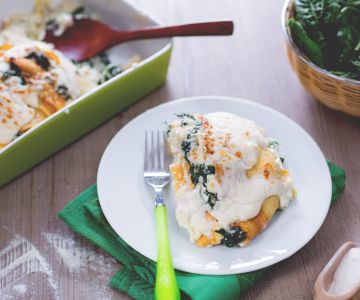 Crepe ricotta y espinacas