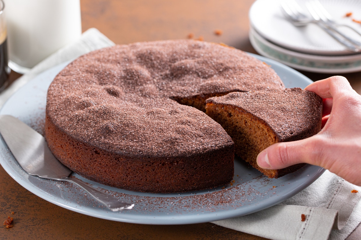 Tarta con chocolate con leche