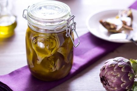 Alcachofas en aceite