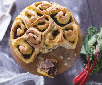 Tarta salada de rosas