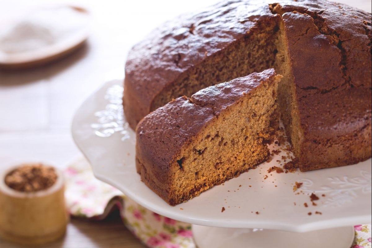 Tarta con harina integral