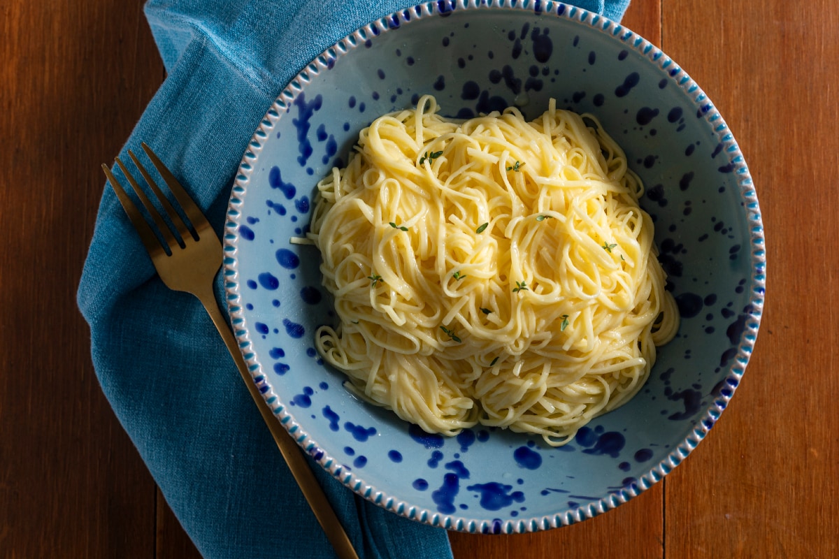 Tagliolini al limón