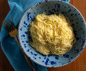 Tagliolini al limón