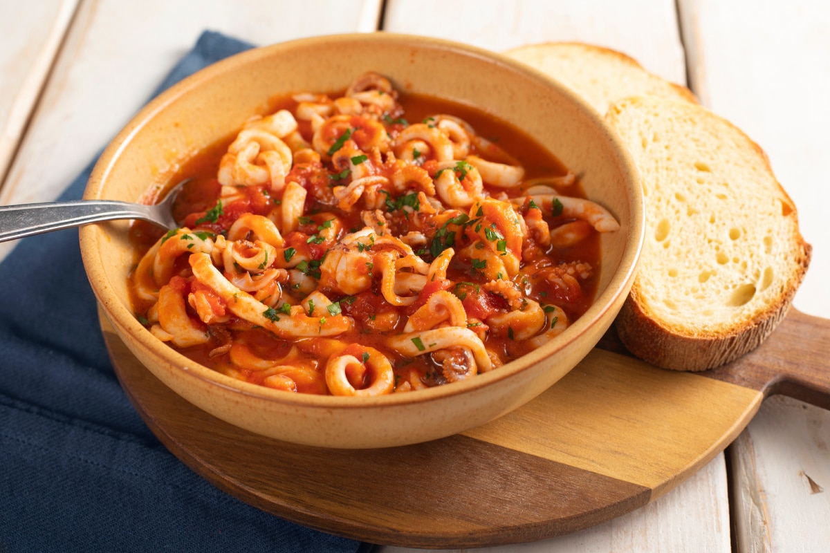 Calamares guisados