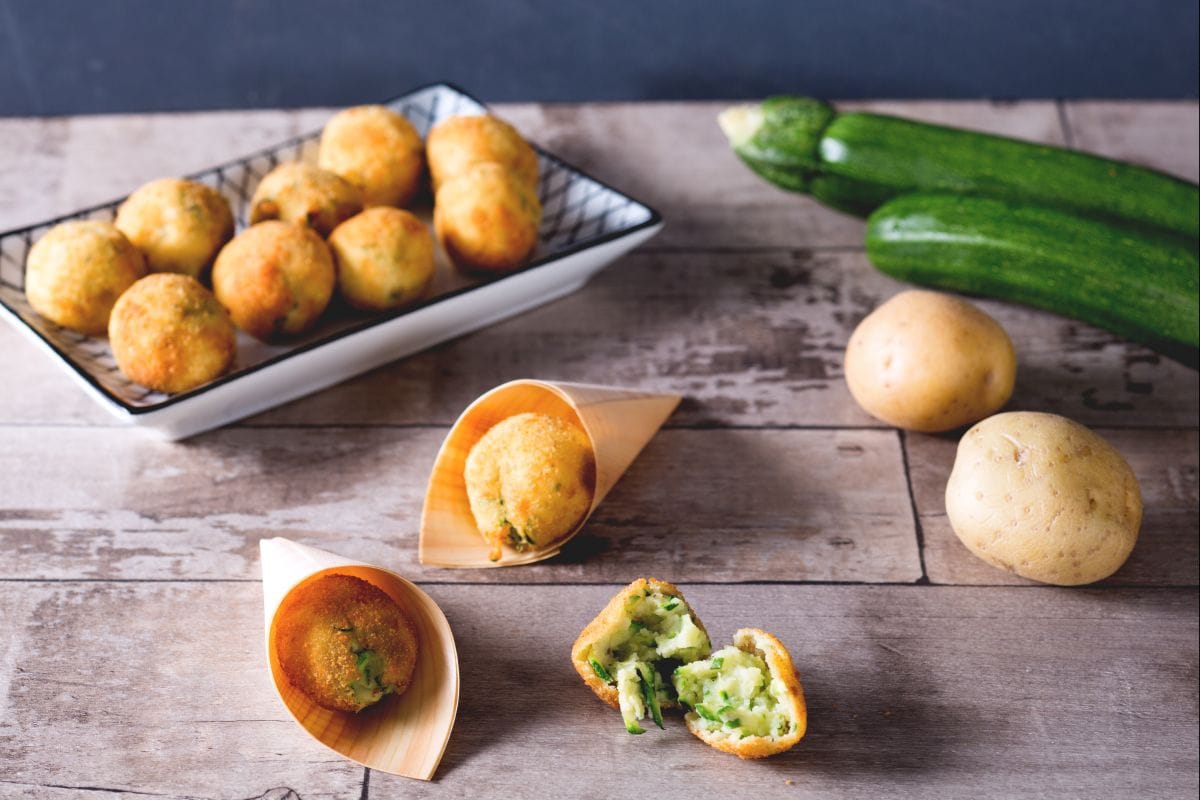 Albóndigas de calabacín y patatas